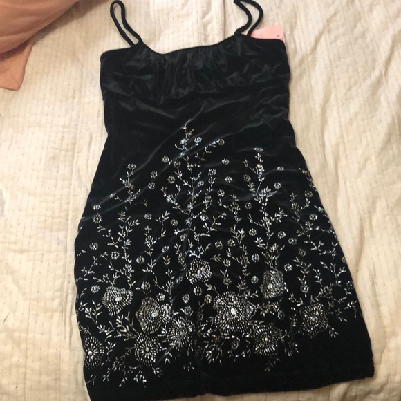 Vintage | Dresses | 9s Velvet Mini 